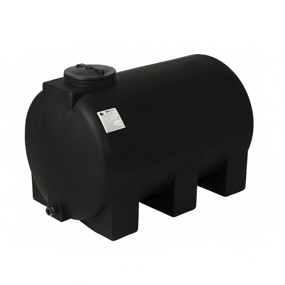 Vattentank dricksvatten MAVIL, cylindrisk horisontell 500 L (svart) | Vattentankar dricksvatten |  |