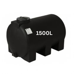 Svart dricksvattenbehållare 1500 liter