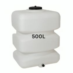 Vit dricksvattenbehållare 500 liter